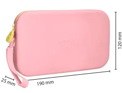 Fourre-tout antartik plat en silicone modele tropical dive 190x120x25mm coloris rose