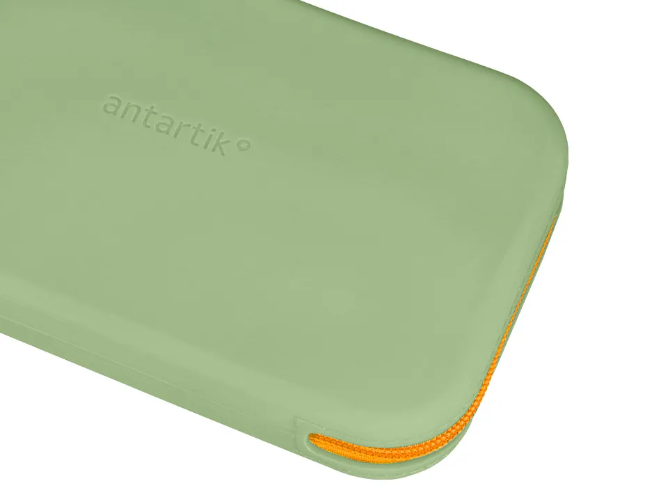 Fourre-tout antartik plat en silicone modele tropical dive 190x120x25mm coloris vert amande