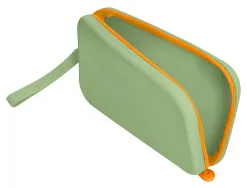 Fourre-tout antartik plat en silicone modele tropical dive 190x120x25mm coloris vert amande