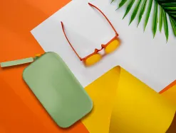 Fourre-tout antartik plat en silicone modele tropical dive 190x120x25mm coloris vert amande