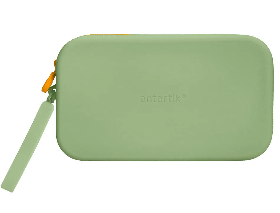 Fourre-tout antartik plat en silicone modele tropical dive 190x120x25mm coloris vert amande