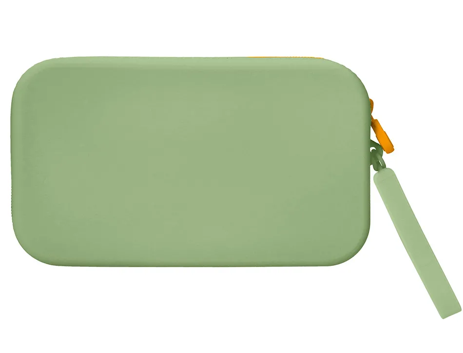 Fourre-tout antartik plat en silicone modele tropical dive 190x120x25mm coloris vert amande