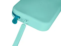 Fourre-tout antartik plat en silicone modele tropical dive 190x120x25mm coloris vert menthe