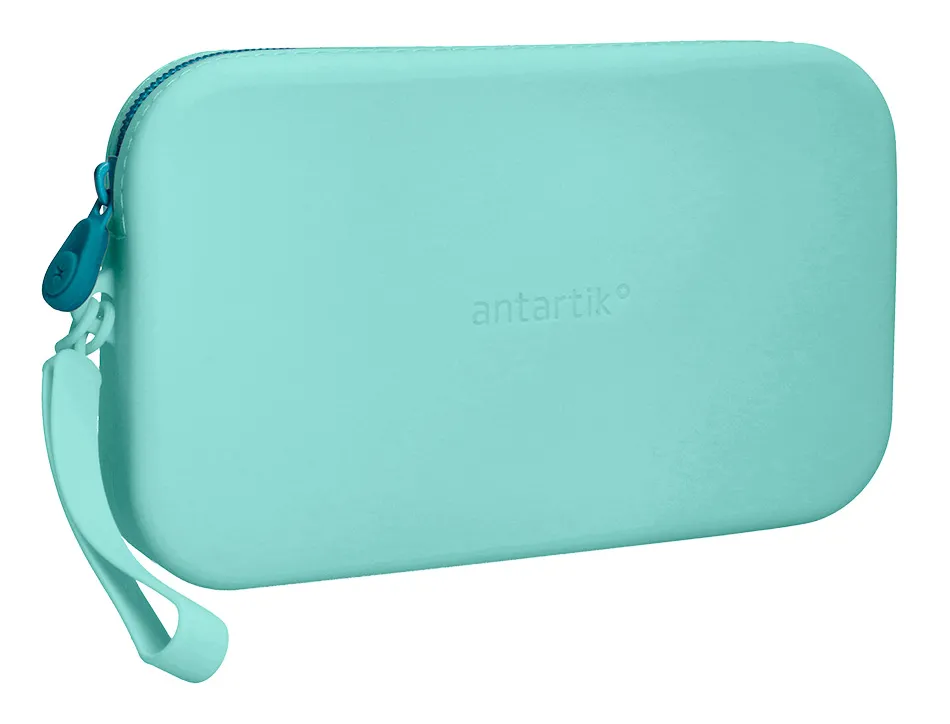 Fourre-tout antartik plat en silicone modele tropical dive 190x120x25mm coloris vert menthe