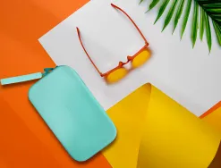 Fourre-tout antartik plat en silicone modele tropical dive 190x120x25mm coloris vert menthe