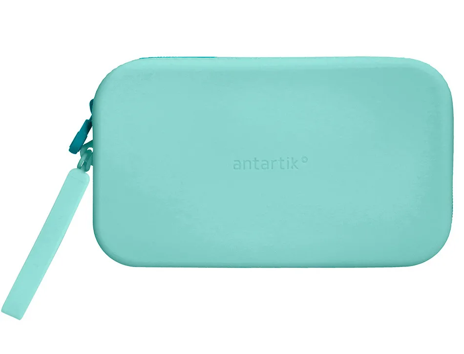 Fourre-tout antartik plat en silicone modele tropical dive 190x120x25mm coloris vert menthe