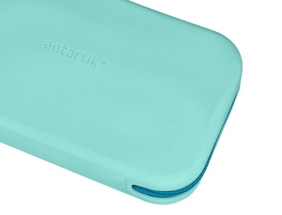 Fourre-tout antartik plat en silicone modele tropical dive 190x120x25mm coloris vert menthe