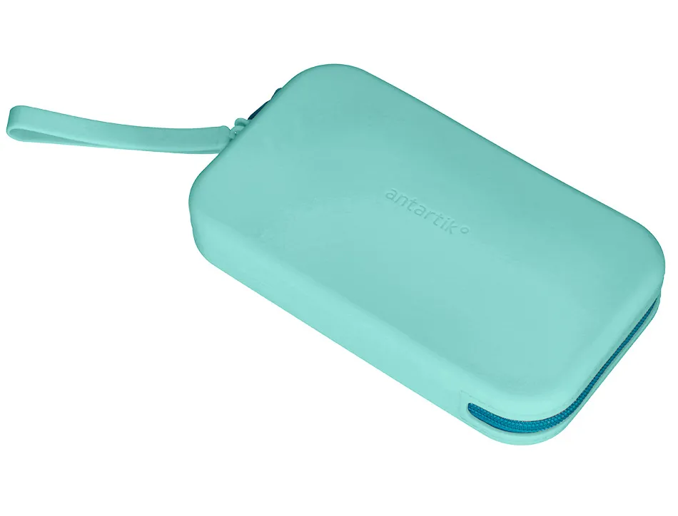 Fourre-tout antartik plat en silicone modele tropical dive 190x120x25mm coloris vert menthe