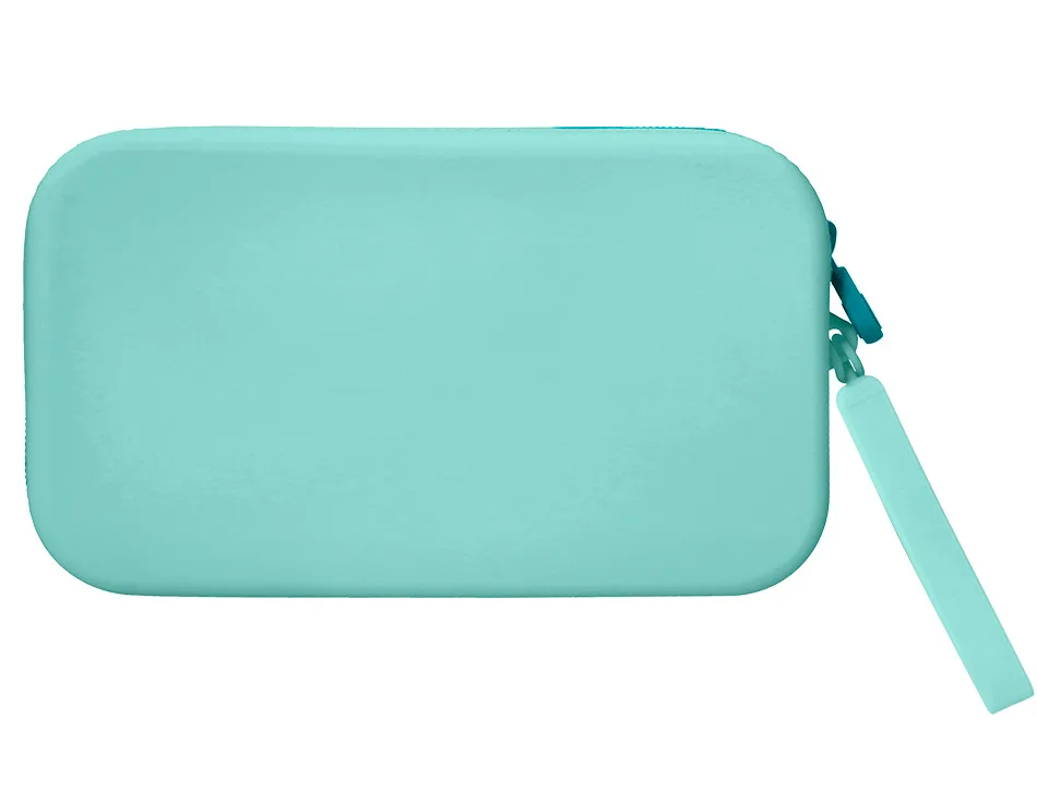 Fourre-tout antartik plat en silicone modele tropical dive 190x120x25mm coloris vert menthe