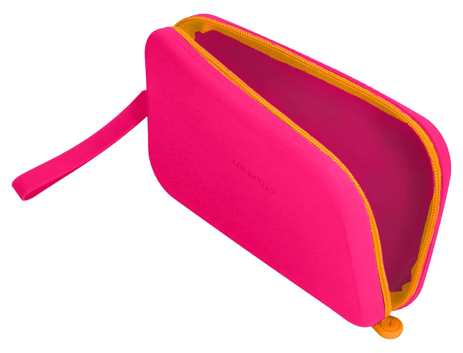 Fourre-tout antartik plat en silicone modele tropical dive 190x120x25mm coloris fuchsia