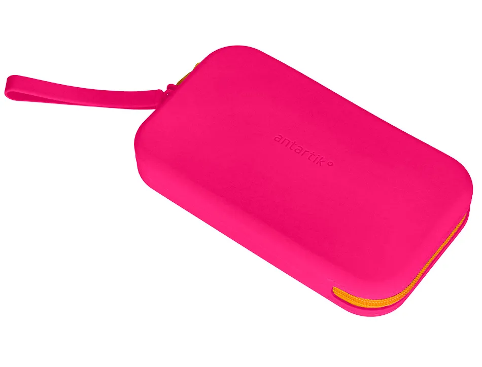 Fourre-tout antartik plat en silicone modele tropical dive 190x120x25mm coloris fuchsia