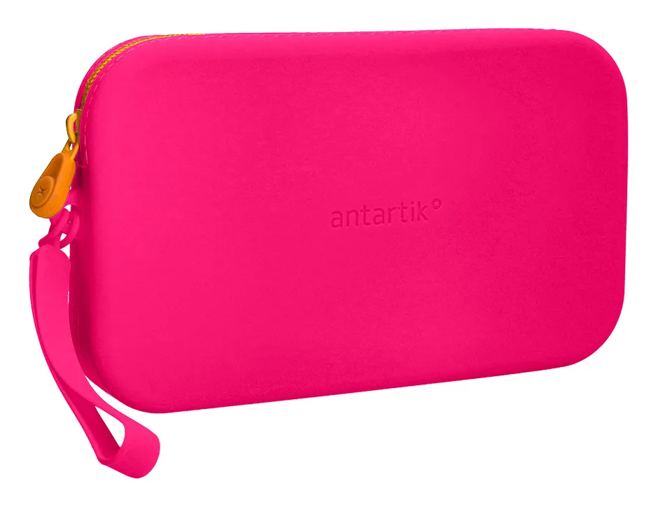 Fourre-tout antartik plat en silicone modele tropical dive 190x120x25mm coloris fuchsia