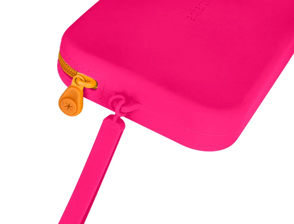 Fourre-tout antartik plat en silicone modele tropical dive 190x120x25mm coloris fuchsia