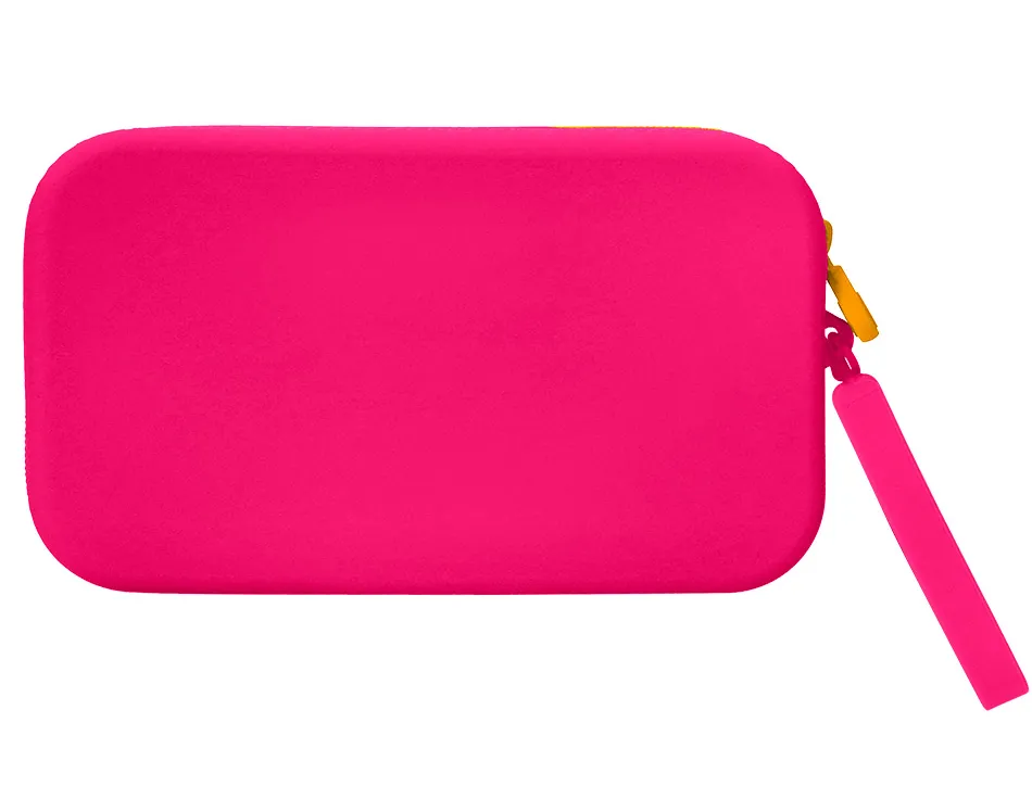 Fourre-tout antartik plat en silicone modele tropical dive 190x120x25mm coloris fuchsia