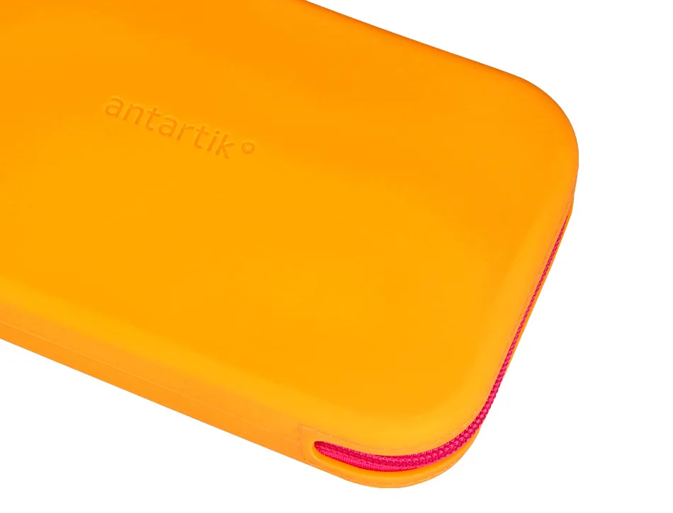 Fourre-tout antartik plat en silicone modele tropical dive 190x120x25mm coloris orange