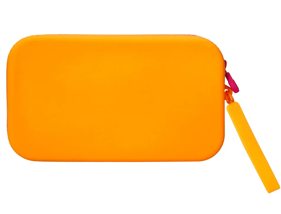 Fourre-tout antartik plat en silicone modele tropical dive 190x120x25mm coloris orange