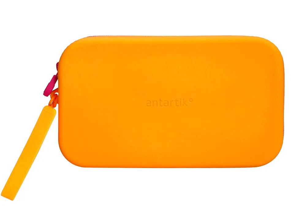 Fourre-tout antartik plat en silicone modele tropical dive 190x120x25mm coloris orange