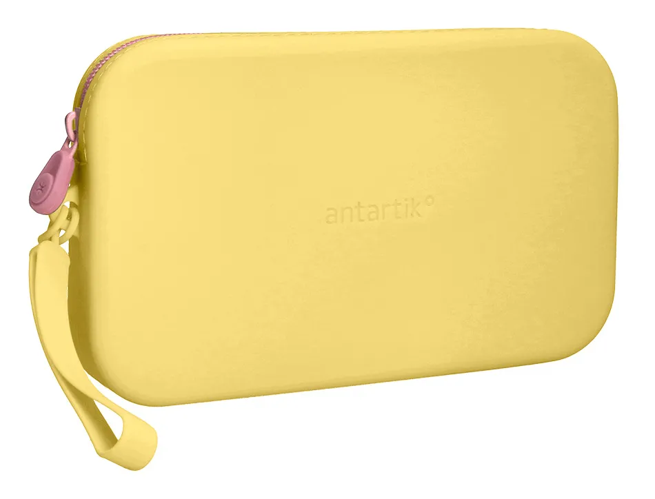 Fourre-tout antartik plat en silicone modele tropical dive 190x120x25mm coloris jaune