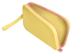 Fourre-tout antartik plat en silicone modele tropical dive 190x120x25mm coloris jaune