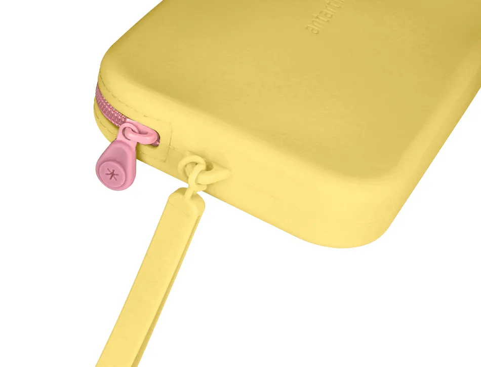 Fourre-tout antartik plat en silicone modele tropical dive 190x120x25mm coloris jaune
