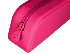Fourre-tout antartik rectangulaire 1 compartiment en silicone modele prisma 185x50x75mm coloris fuchsia