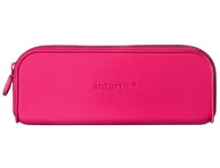 Fourre-tout antartik rectangulaire 1 compartiment en silicone modele prisma 185x50x75mm coloris fuchsia
