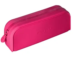 Fourre-tout antartik rectangulaire 1 compartiment en silicone modele prisma 185x50x75mm coloris fuchsia