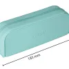 Fourre-tout antartik rectangulaire 1 compartiment en silicone modele prisma 185x50x75mm coloris vert