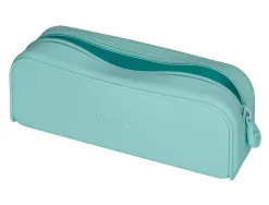 Fourre-tout antartik rectangulaire 1 compartiment en silicone modele prisma 185x50x75mm coloris vert