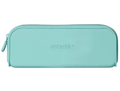 Fourre-tout antartik rectangulaire 1 compartiment en silicone modele prisma 185x50x75mm coloris vert