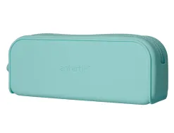 Fourre-tout antartik rectangulaire 1 compartiment en silicone modele prisma 185x50x75mm coloris vert