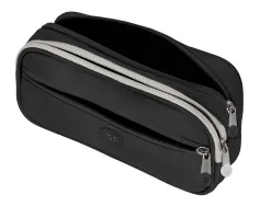 Fourre-tout antartik rectangulaire 2 compartiments modele fuision flex 100x60x220mm coloris noir