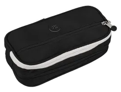 Fourre-tout antartik rectangulaire 2 compartiments modele fuision flex 100x60x220mm coloris noir