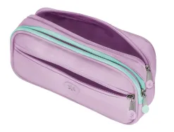 Fourre-tout antartik rectangulaire 2 compartiments modele fusion flex 100x60x220mm coloris lilas