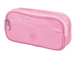 Fourre-tout antartik rectangulaire 2 compartiments modele fusion flex 100x60x220mm coloris rose