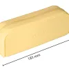 Fourre-tout antartik rectangulaire 1 compartiment en silicone modele prisma 185x50x75mm coloris jaune