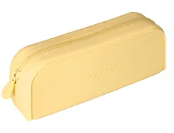 Fourre-tout antartik rectangulaire 1 compartiment en silicone modele prisma 185x50x75mm coloris jaune