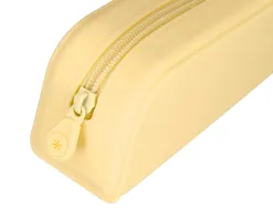 Fourre-tout antartik rectangulaire 1 compartiment en silicone modele prisma 185x50x75mm coloris jaune