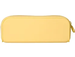 Fourre-tout antartik rectangulaire 1 compartiment en silicone modele prisma 185x50x75mm coloris jaune