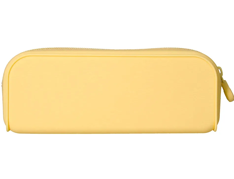 Fourre-tout antartik rectangulaire 1 compartiment en silicone modele prisma 185x50x75mm coloris jaune