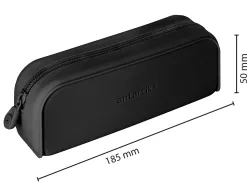 Fourre-tout antartik rectangulaire 1 compartiment en silicone modele prisma 185x50x75mm coloris noir
