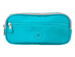 Fourre-tout antartik rectangulaire 2 compartiments modele fusion flex 100x60x220mm coloris turquoise