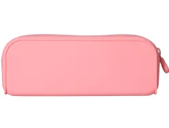 Fourre-tout antartik rectangulaire 1 compartiment en silicone modele prisma 185x50x75mm coloris rose