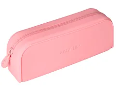 Fourre-tout antartik rectangulaire 1 compartiment en silicone modele prisma 185x50x75mm coloris rose