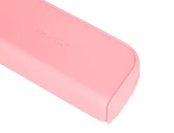 Fourre-tout antartik rectangulaire 1 compartiment en silicone modele prisma 185x50x75mm coloris rose
