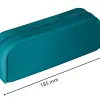 Fourre-tout antartik rectangulaire 1 compartiment en silicone modele prisma 185x50x75mm coloris turquoise