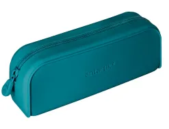Fourre-tout antartik rectangulaire 1 compartiment en silicone modele prisma 185x50x75mm coloris turquoise