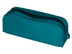 Fourre-tout antartik rectangulaire 1 compartiment en silicone modele prisma 185x50x75mm coloris turquoise