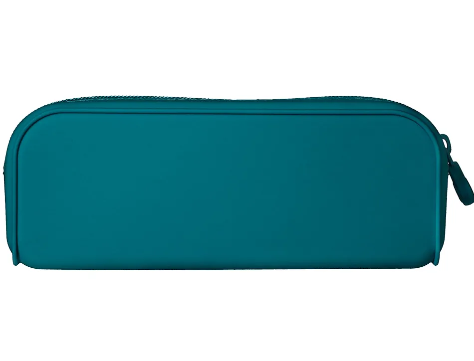 Fourre-tout antartik rectangulaire 1 compartiment en silicone modele prisma 185x50x75mm coloris turquoise