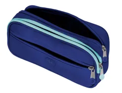 Fourre-tout antartik rectangulaire 2 compartiments modele fusion flex 100x60x220mm coloris bleu
